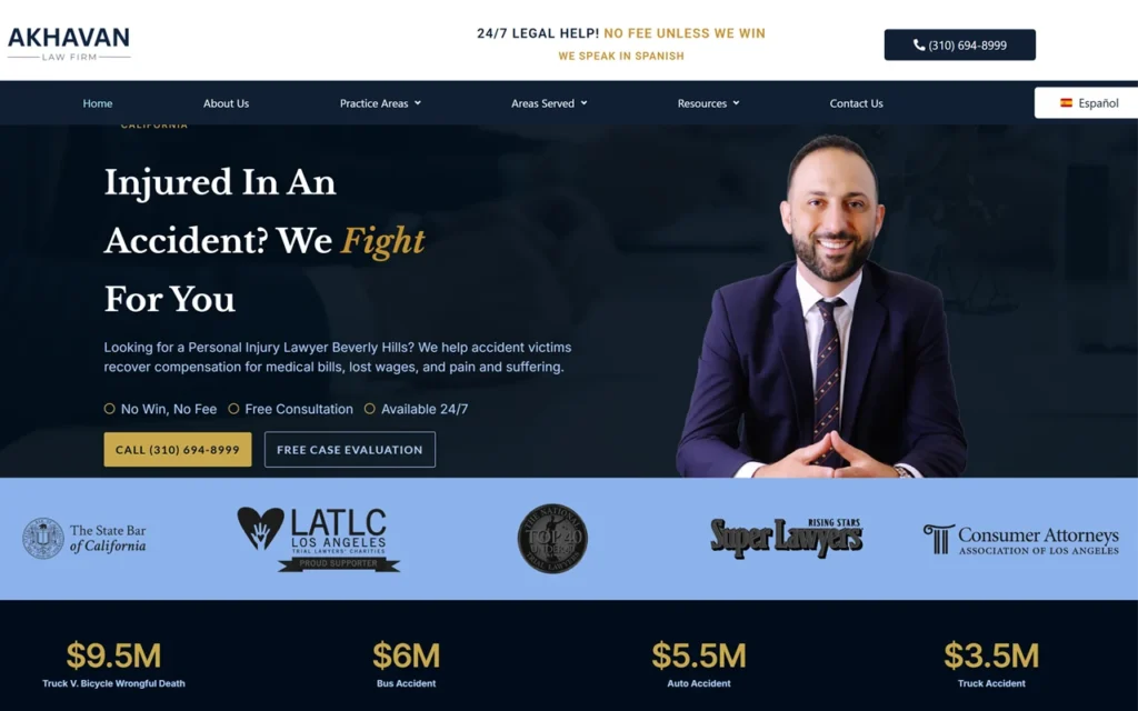 EEA Law website homepage
